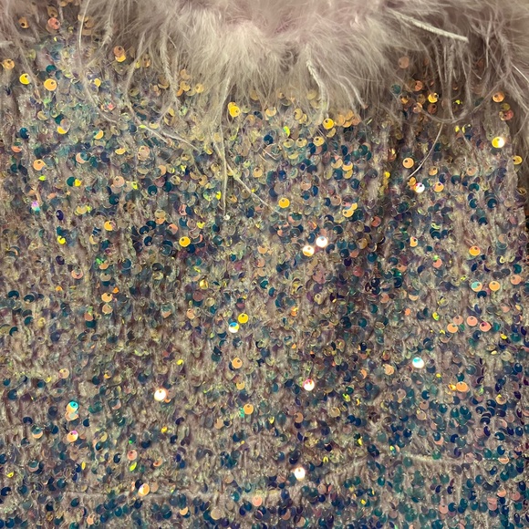 Crystal Doll Pink Sequin Dress Large - Picture 15 of 17